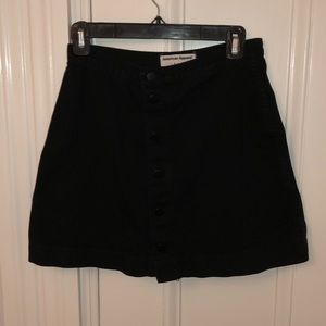 American Apparel black denim skirt